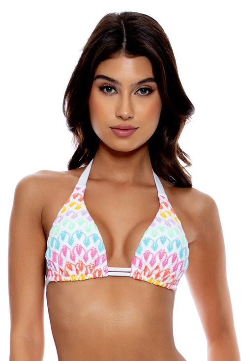 Luli Fama Luli Pop Triangle Halter Top