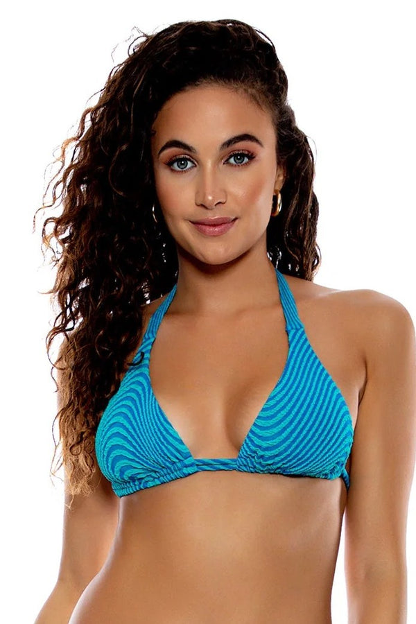 Luli Fama Olas Triangle Halter Top