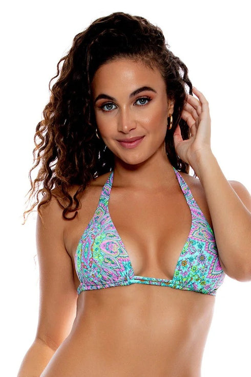 Luli Fama Groovy Luli Triangle Halter Top