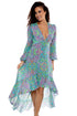 Luli Fama Groovy Luli Hi Lo Long Sleeve Dress