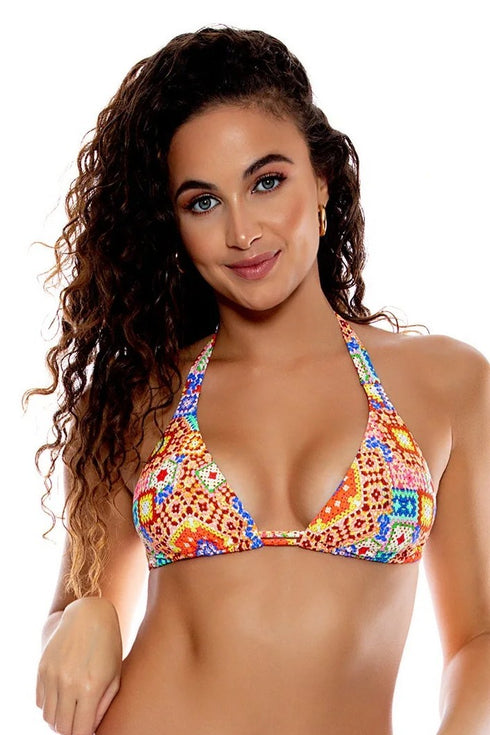 Luli Fama Retro Luli Triangle Halter Top