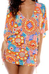 Luli Fama Retro Luli Cabana V Neck Dress
