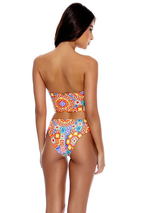 Luli Fama Retro Luli Tie Side Tube Top