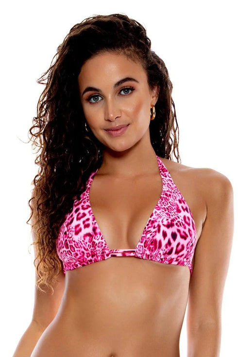 Luli Fama Wild Thing Triangle Halter Top