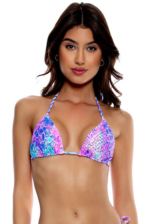 Luli Fama Dancing Queen Crystallized Seamless Triangle Top