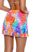 Luli Fama Dancing Queen Ruffle Sarong Mini Skirt