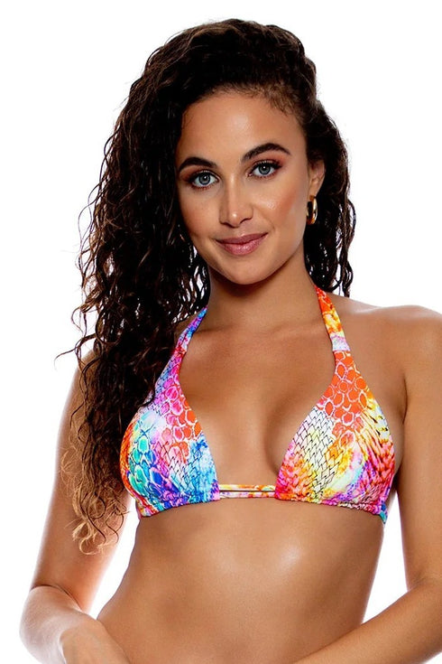 Luli Fama Dancing Queen Triangle Halter Top