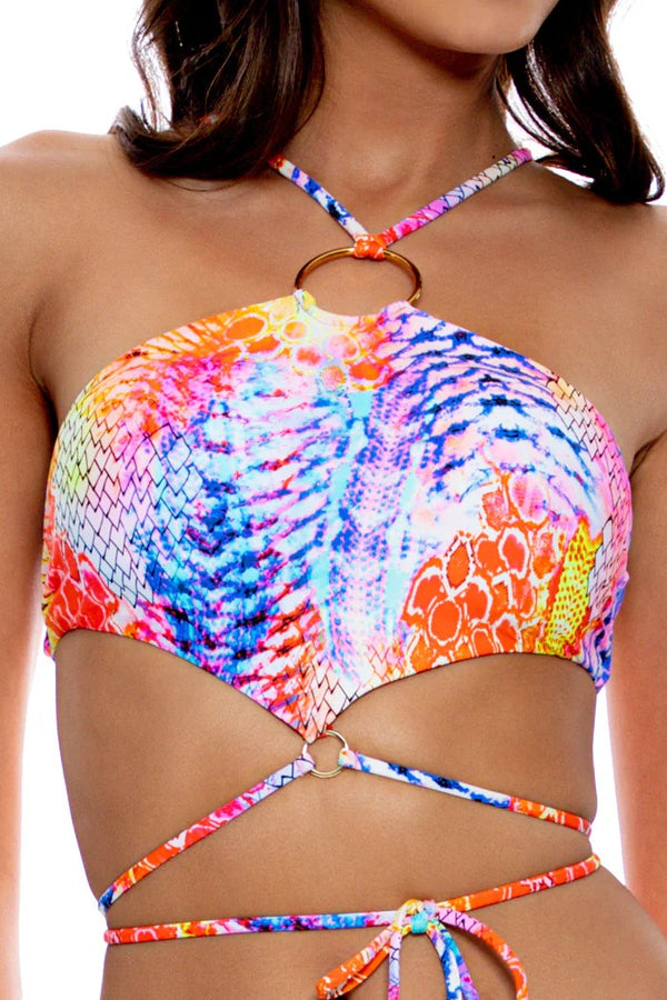 Luli Fama Dancing Queen Ring Halter Top