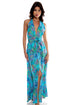Luli Fama Ocean Breeze Convertible Maxi Dress