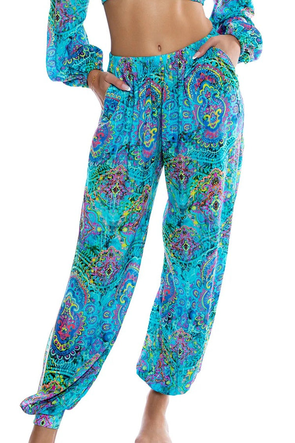 Luli Fama Ocean Breeze Split Side Jogger Pant
