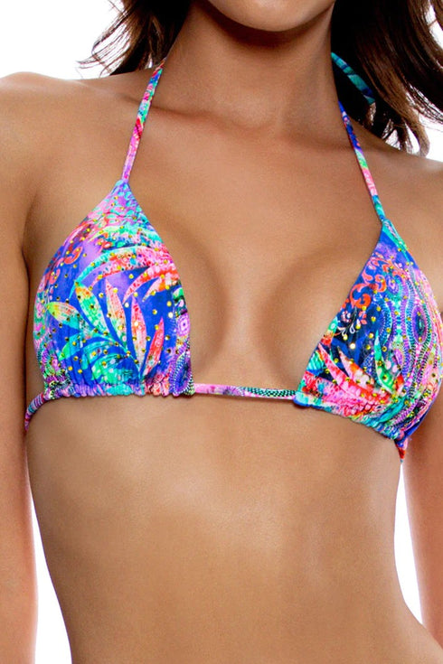 Luli Fama Jungle Fever Crystallized Seamless Triangle Top