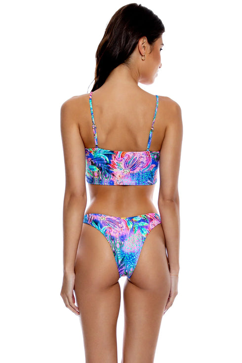 Luli Fama Jungle Fever Reversible High Leg Brazilian Bottom