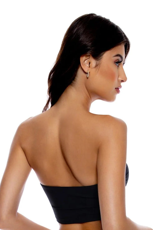 Luli Fama Jetset Luli Double Loop Bandeau Crop Top