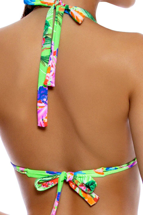 Luli Fama Luli Tropics Triangle Halter Top