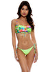 Luli Fama Luli Tropics Front Tie Cut Out Bandeau Top