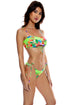 Luli Fama Luli Tropics Front Tie Cut Out Bandeau Top