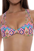 Luli Fama Miami Sorbet Strappy Bandeau Top