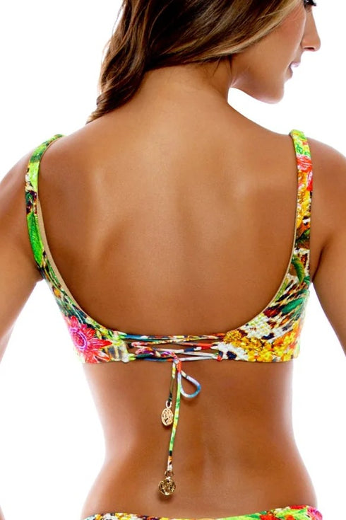 Luli Fama Lush Horizons Mini Ring Bandeau Top