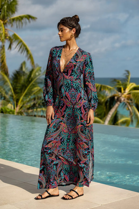 Luli Fama Que Linda Maxi Dress