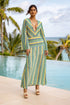 Luli Fama Island Blues Long Dress