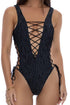 Luli Fama Vibras Open Side One Piece Bodysuit