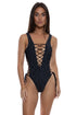 Luli Fama Vibras Open Side One Piece Bodysuit