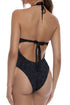 Luli Fama Vibras Halter Keyhole Bandeau One Piece