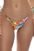 Luli Fama Birds Of Paradise Crystallized Wavy Brazilian Tie Side Ruched Back Bottom