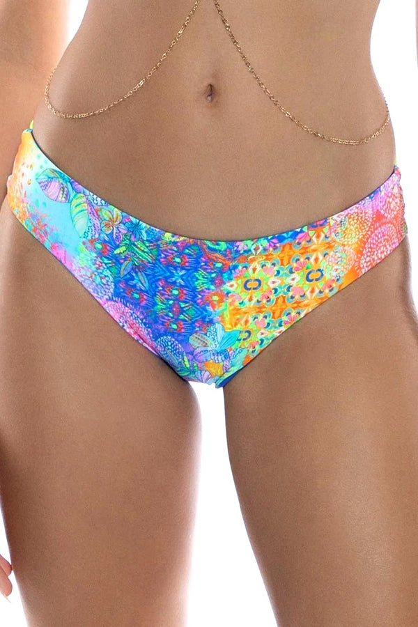 Luli Fama Deco Gardens Seamless Full Ruched Back Bottom