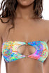 Luli Fama Deco Gardens Keyhole Rings Bandeau Top