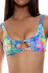 Luli Fama Deco Gardens Keyhole Rings Bralette Top