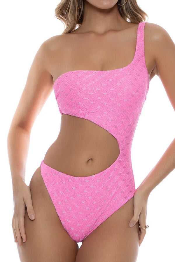 Luli Fama Brilla One Shoulder Asymmetrical Bodysuit