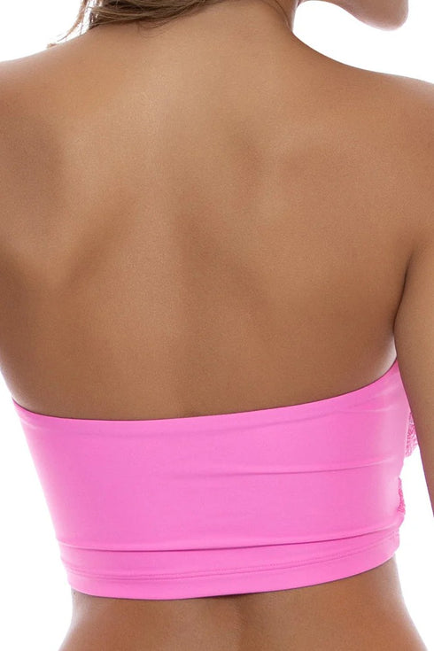 Luli Fama Brilla Double Loop Bandeau Crop Top