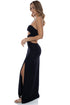 Luli Fama Brilla Double Loop Bandeau Long Dress