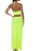 Luli Fama Brilla Double Loop Bandeau Long Dress
