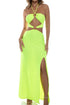 Luli Fama Brilla Double Loop Bandeau Long Dress