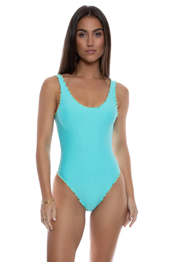 Luli Fama Forever Luli Wavy Luxe Stitch Tank One Piece