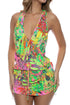 Luli Fama Vice City T Back Mini Dress
