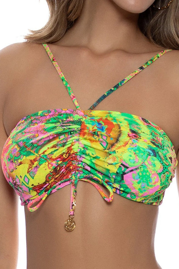 Luli Fama Vice City Drawstring Halter Top