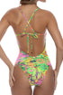 Luli Fama Vice City Spaguetti Strap Cut Out One Piece