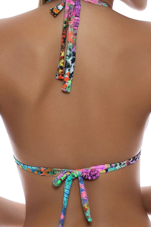 Luli Fama Miami Mystique Triangle Halter Top