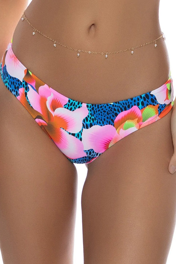 Luli Fama Tropical Illusions Seamless Full Ruched Back Bottom