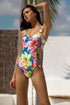 Luli Fama Tropical Illusions Tank Interlaced Open Side One Piece