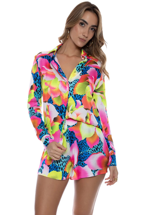 Luli Fama Tropical Illusions Blouse