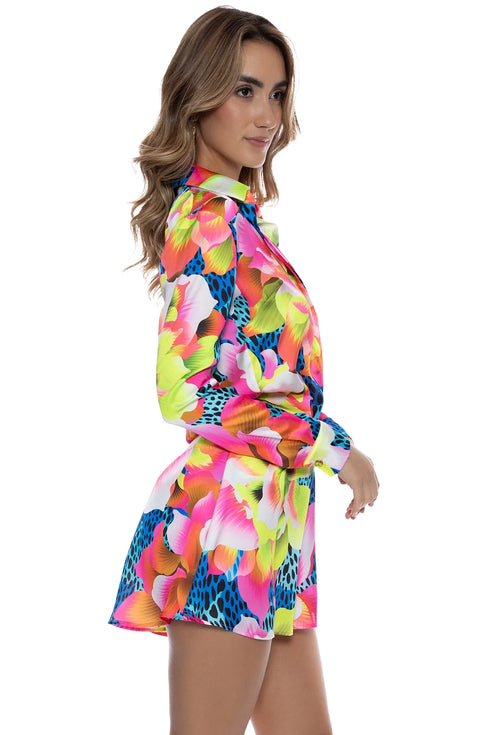 Luli Fama Tropical Illusions Blouse