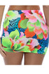 Luli Fama Tropical Illusions Scrunch Up Mini Skirt