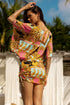 Luli Fama Miami Daydream Cabana V Neck Dress