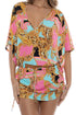 Luli Fama Miami Daydream Cabana V Neck Dress