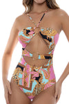 Luli Fama Miami Daydream Double Loop Bandeau One Piece