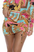 Luli Fama Miami Daydream Scrunch Up Mini Skirt